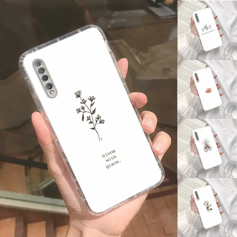 

Great Aesthetic Flower art Phone Case Transparent For Xiaomi Redmi note 3 9 7 4 8 8T 10 CC9E 11ULTRA T lite PLAY pro 4G 5G