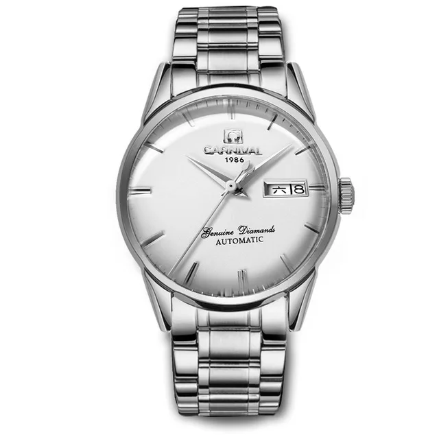 Karneval Mechanische Uhren Mode Automatische Uhr myanner 30 м вассердихт Herren Uhr винтажный Lederband Armbanduhr kol saati - Цвет: 10