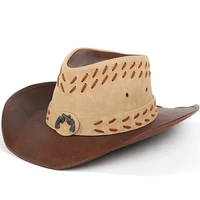west cowboy fedoras hat for man hats for women belt fedora jazz cap church panama fashion hat outdoor grassland riding cap beach