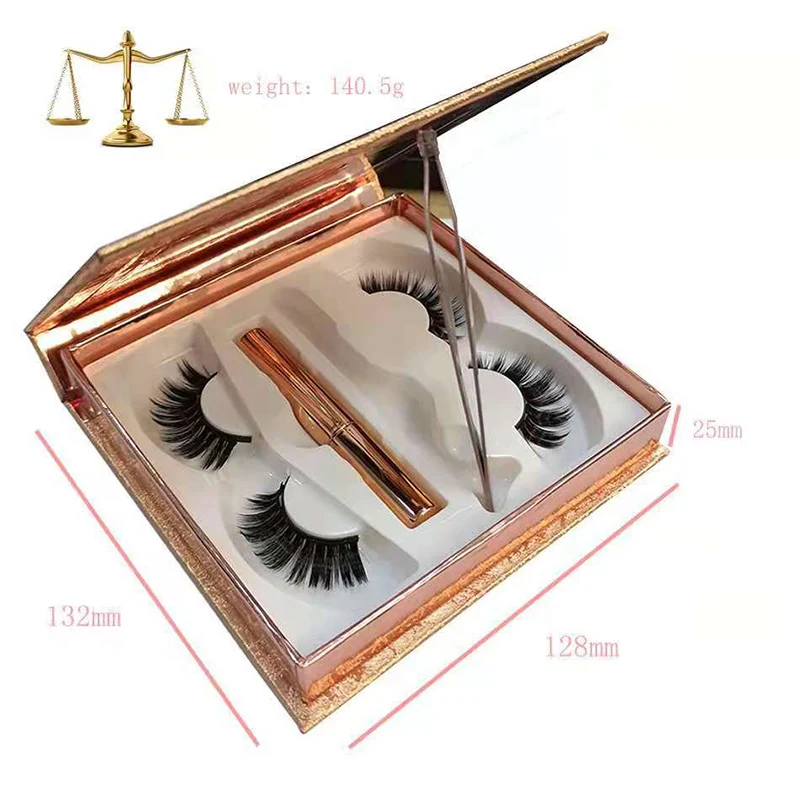 

New Style High Quality Magnetic Lashes Kit False Eyelashes Kit With Private Label Natural Look Bulk Wholesale