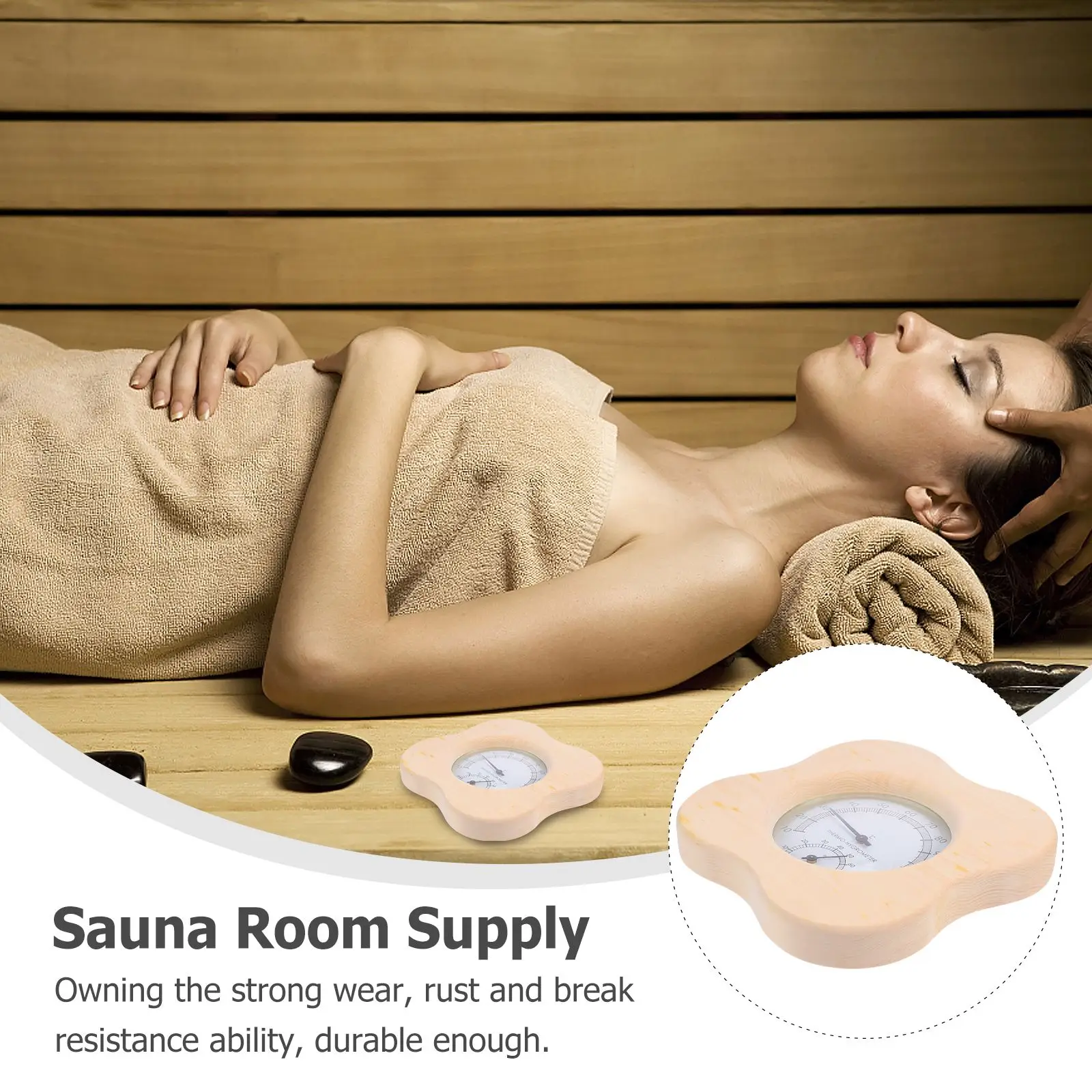 

Wooden Hygrometer Thermometer Multi-Functional Hygrometer For Outdoor Hygrometer Thermometer Sauna Room Hygrometer Supply