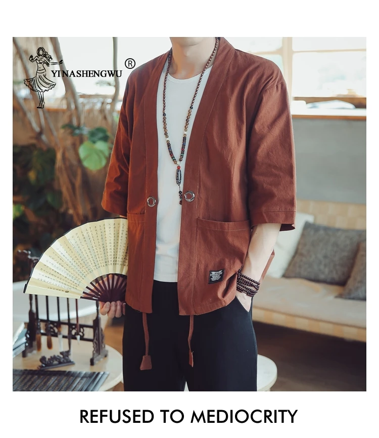Yukata, мужское кимоно, кардиган, мужские японские кимоно, верхнее пальто, кимоно, костюм для косплея, принт, азиатская одежда, летние пляжные повседневные рубашки