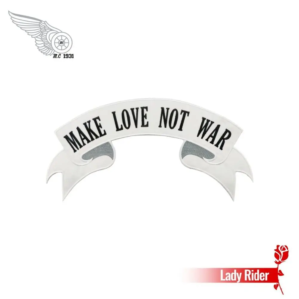Мотоциклетный жилет Make Love Not War 14 5 дюйма с вышивкой|embroidery patch|war patchvest rocker |