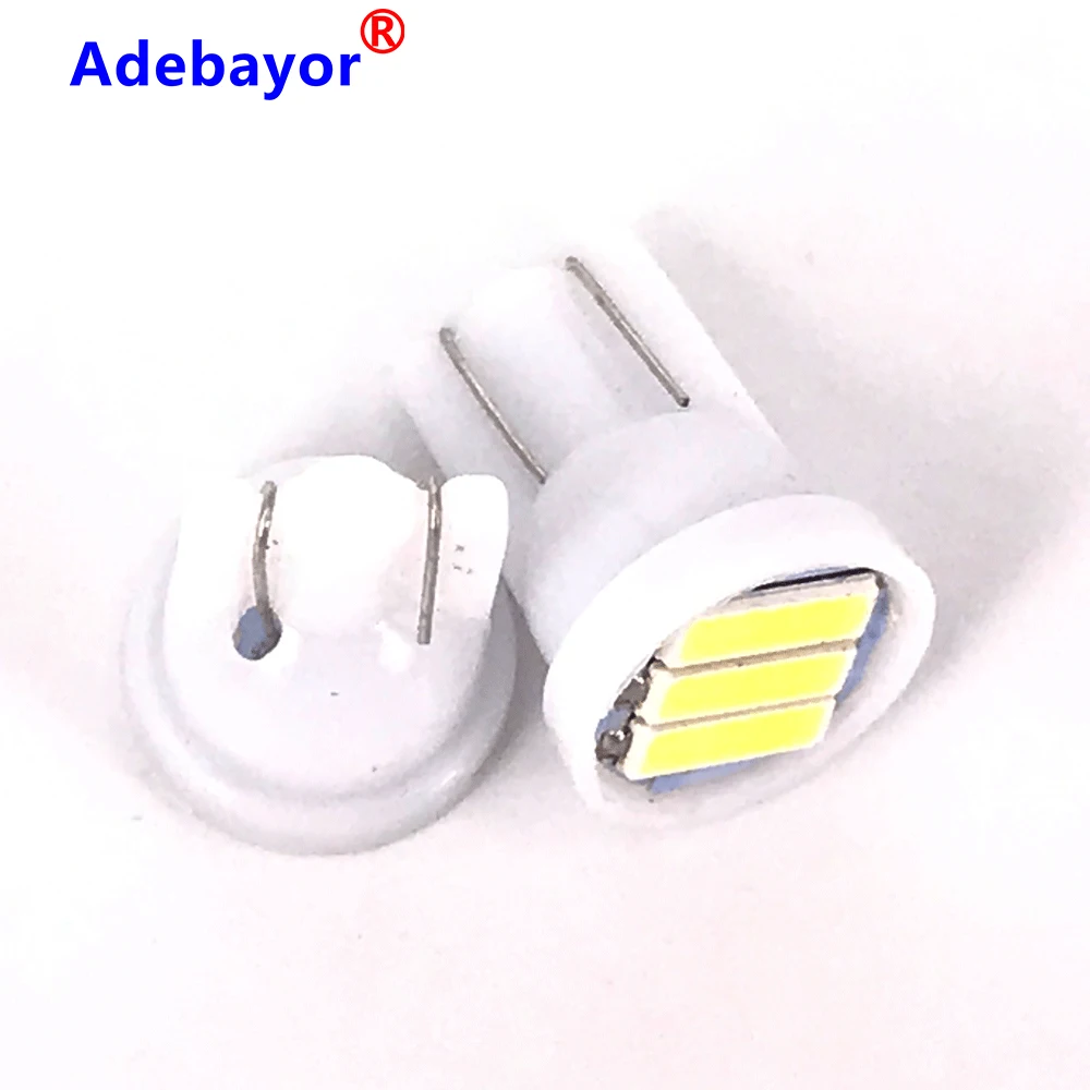 20X автомобисветодиодный светодиодные w5w 194 T10 светодиодный LED SMD 7020 t10 7014 3smd