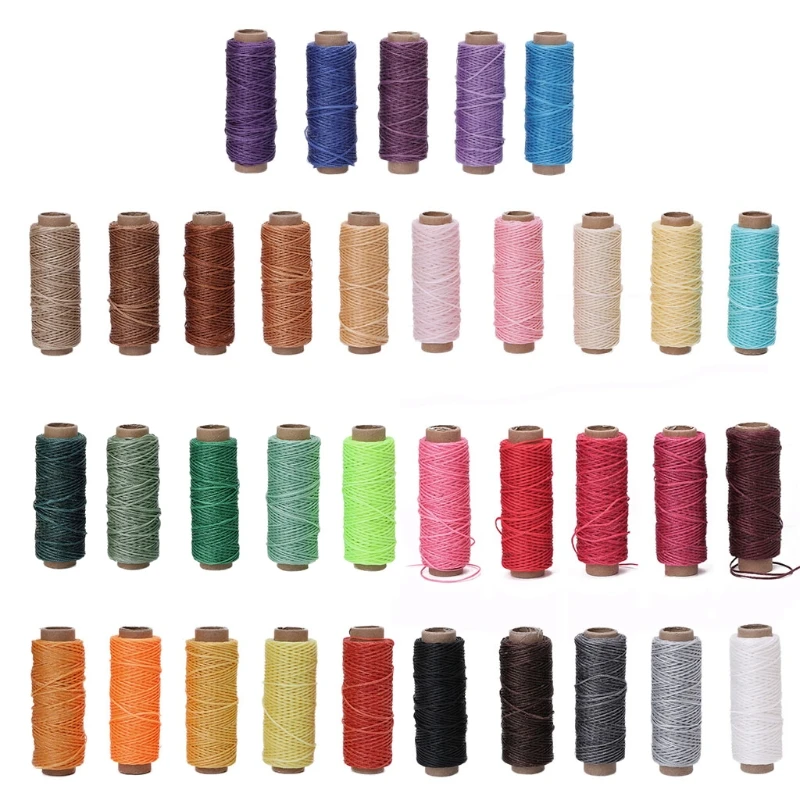 5 шт. вощеная нить для шитья кожи 0 8 мм 150D|Нитки пряжи| |