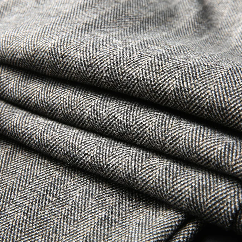 JSBD brand trend winter men's casual pants business stripes loose elastic belt waist comfortable thickening thermal | Мужская одежда