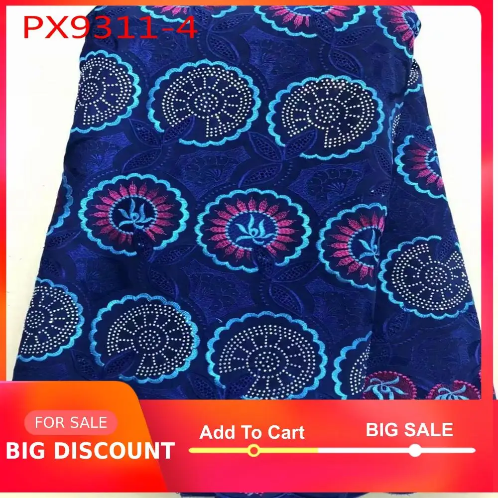 Новое поступление Высококачественная швейцарская хлопковая вуаль кружево