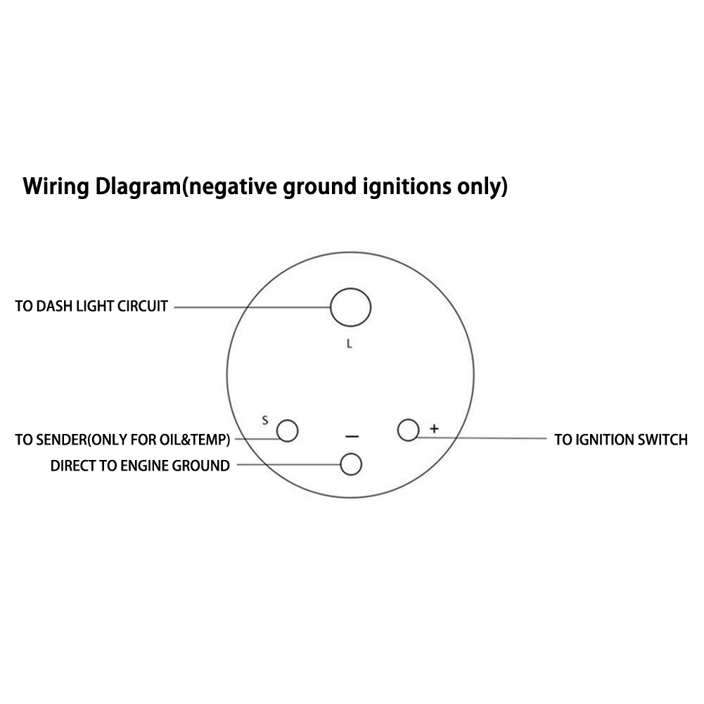 Цифровой автомобильный измеритель температуры воды 2 дюйма 52 мм 12 В 40-120 ℃ с