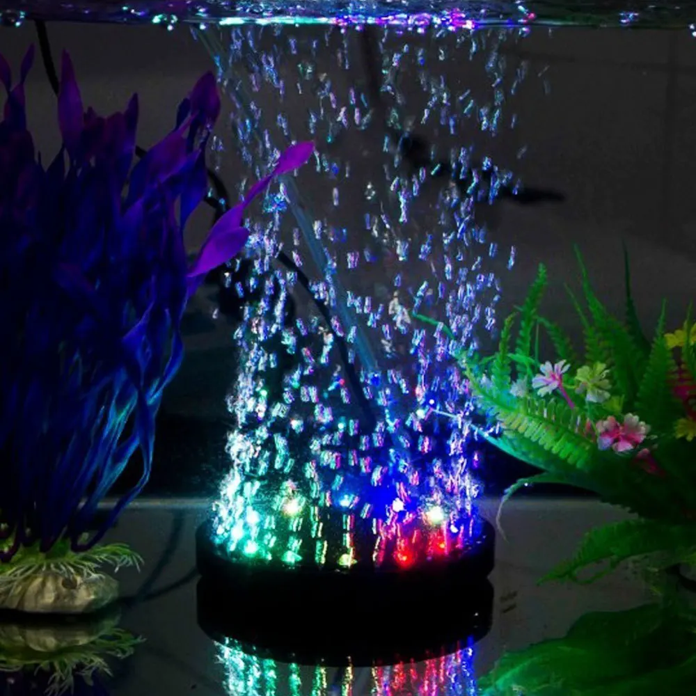Аквариум красочный медленно мигает светодиодный светильник газа лоток для