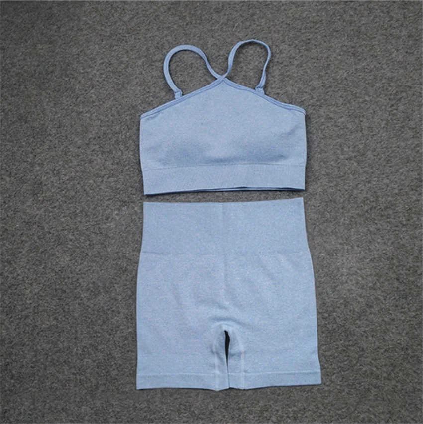 

2020 Women Vital Yoga Sets Sports Bra+Shorts Fitness Clothing Sportwear Yoga Suit Sports Wear For Women Gym Clothes DS39