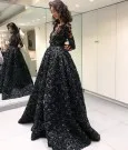 Сексуальные вечерние платья большого размера в африканском стиле с длинными рукавами короткое вечернее платье для выпускного платья