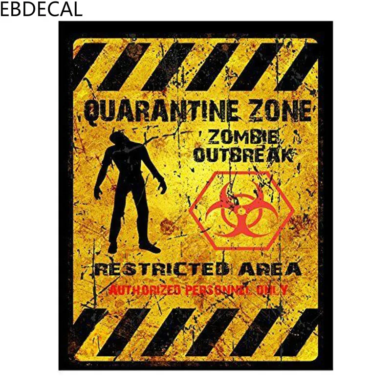 Ebdeckle вспышка зомби в зоне зоны для авто автомобиля бампера окна стены наклейка