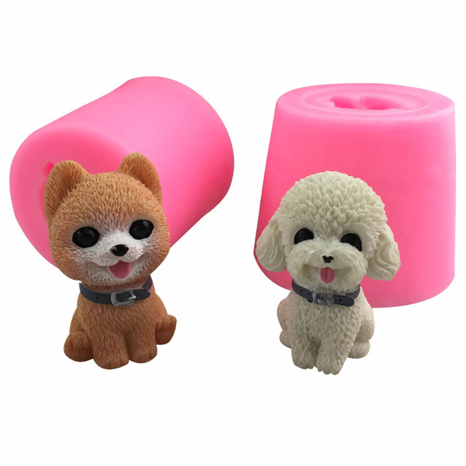 

Mini Dog Silicone Cake Mold Fondant Cake Decoration Tool Soap Candle Making Mould Resin Clay DIY Baking Fondant Sugar Craft Mold