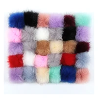 30pcs diy hats accessories false hairball colorful pom pom handmade artificial ball faux rabbit fur pompom