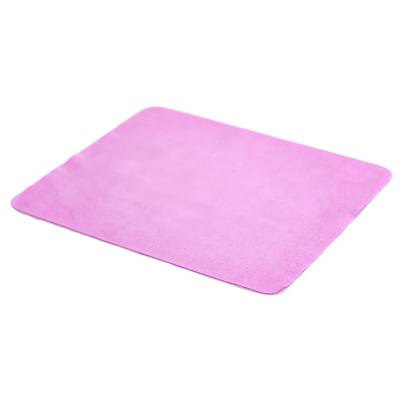 5pcslots high quality chamois glasses cleaner double sided color 1417cm glasses cleaning cloth for lens phone cleaning wipe free global shipping