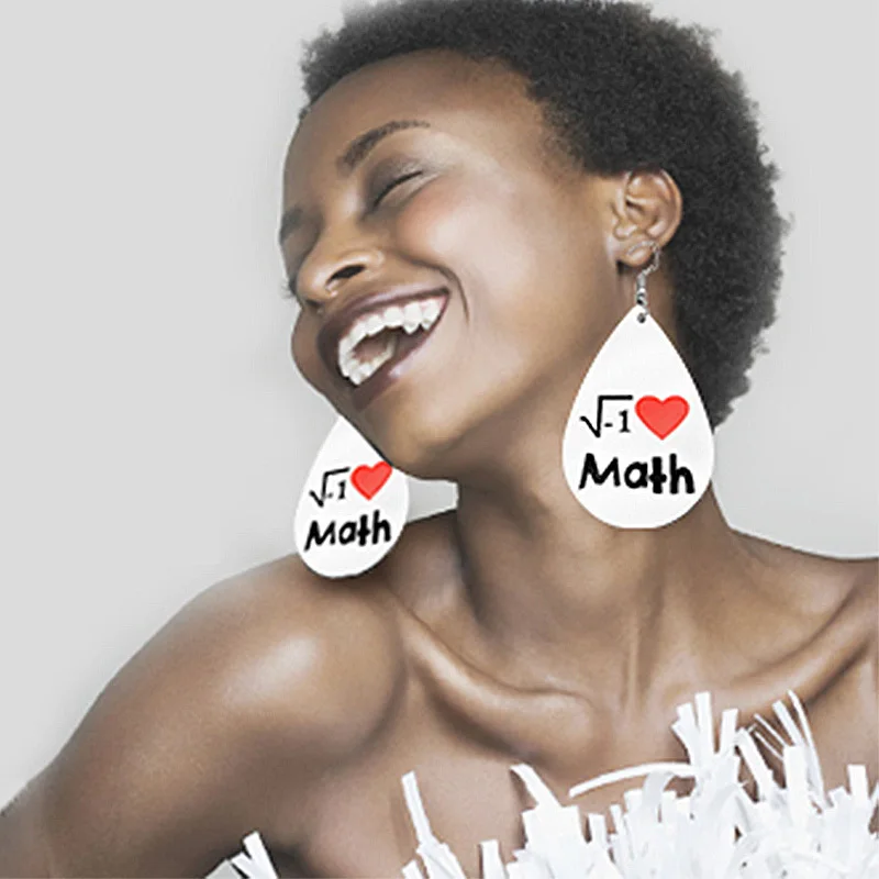 Женские леопардовые серьги капли Cpop из искусственной кожи в форме сердца для