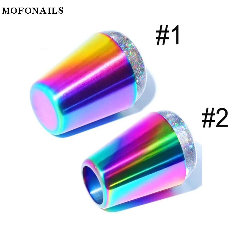 1 шт для лазерных силиконовых гвоздей штампа 4 см голова Радужный ручки со