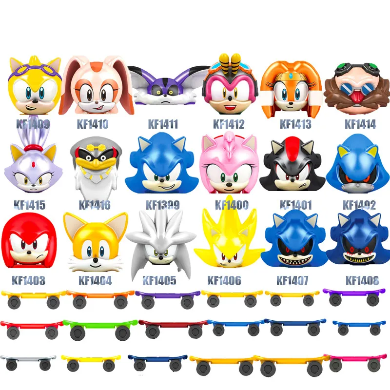 Фильм супер серии Sonicing конструкторных блоков Детские кубики Amy розы Ray шторм тень