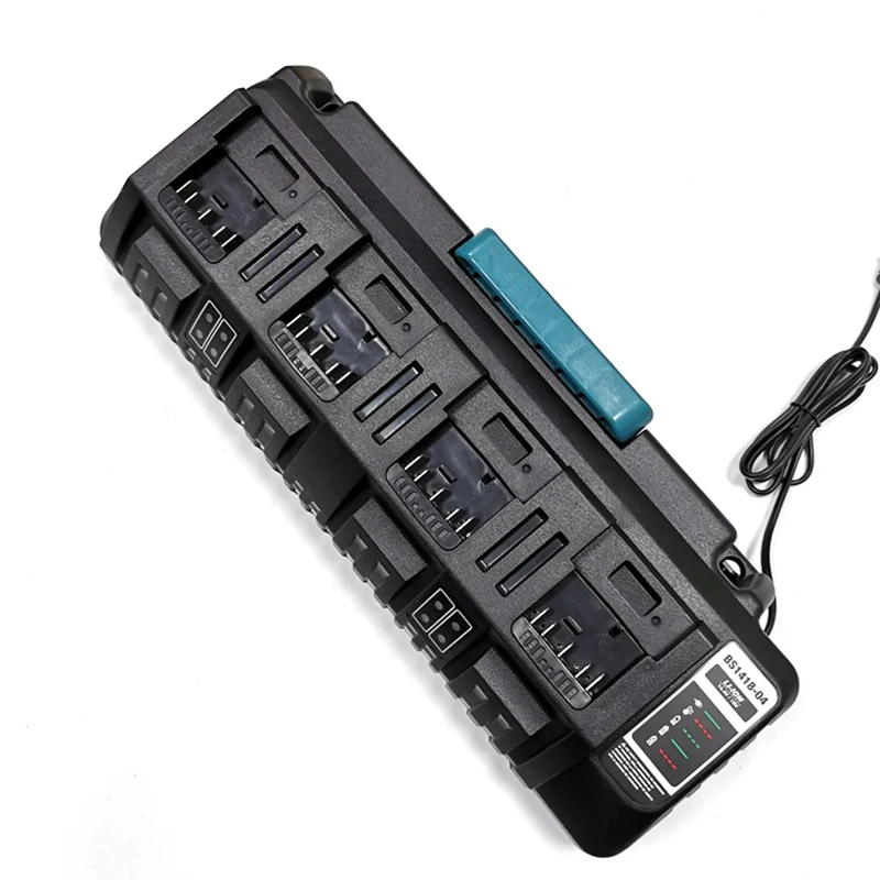 4 гнездами для BS1418 04 Li Ion Батарея Зарядное устройство 3A Max BOSCH 14 V 18V BAT609 BAT609G BAT618 BAT618G