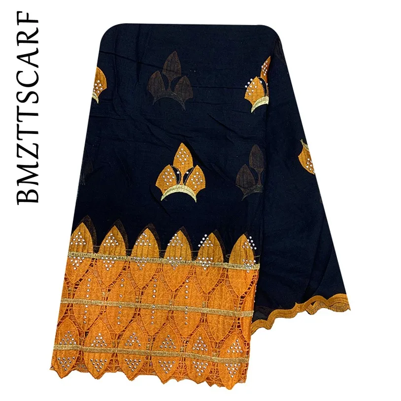 Новые африканские шарфы мусульманская вышивка женский большой хлопковый шарф