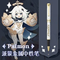 genshin impact stationery gel pen two dimensional game animation pen metal pen student birthday gift water based pen