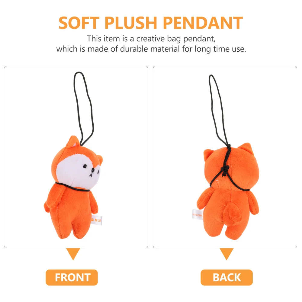 

1Pc Animal Design Bag Pendant Funny Plush Doll Pendant Bag Hanging Decor