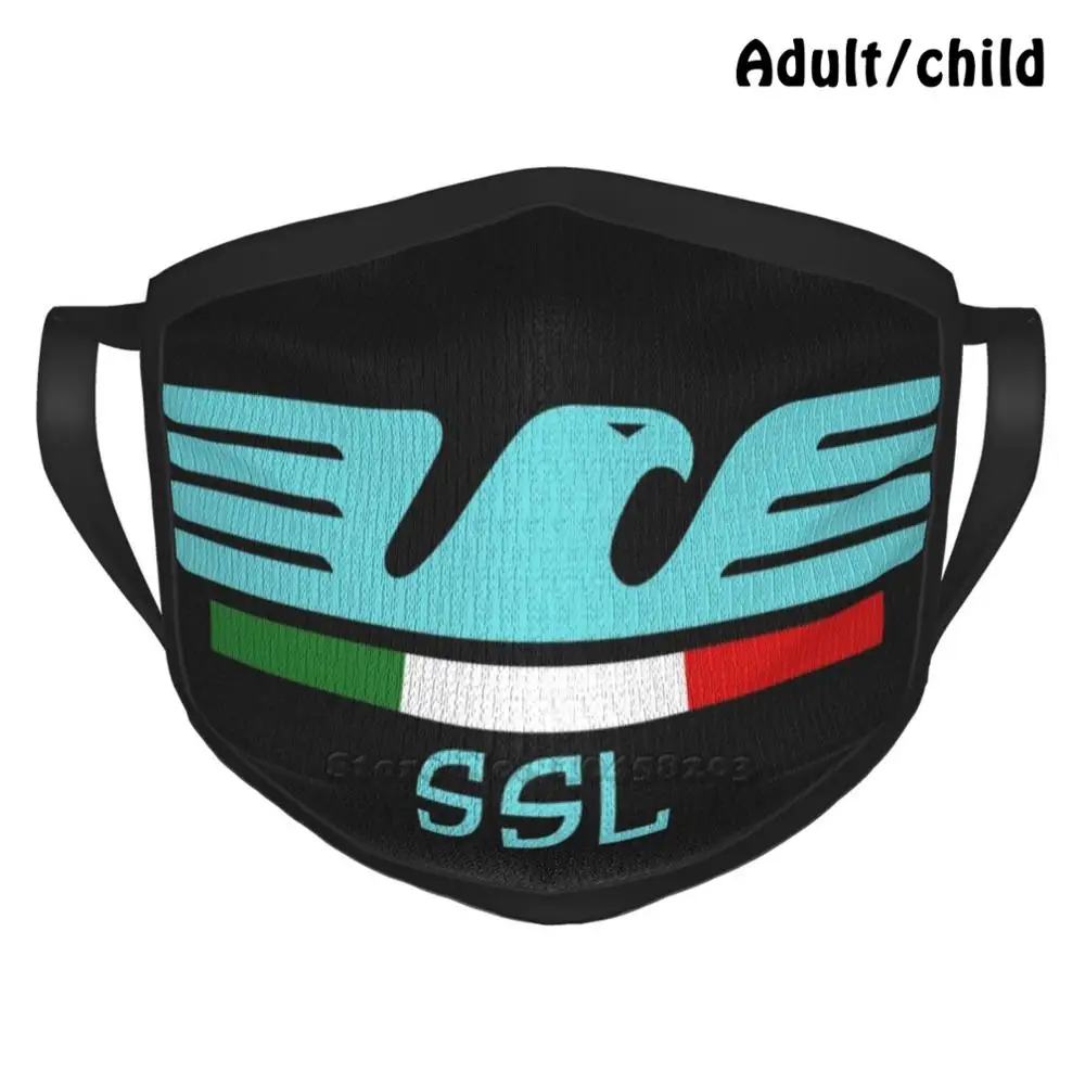 Маска для лица с забавным принтом Ssl 1900 Ss Lazio Mascherina лучший подарок многоразовая