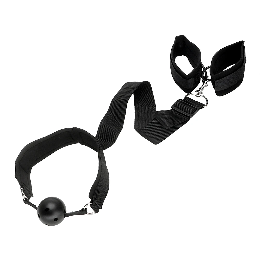 Для пероральной фиксации рта набивные с ручными манжетами рот кляп шар