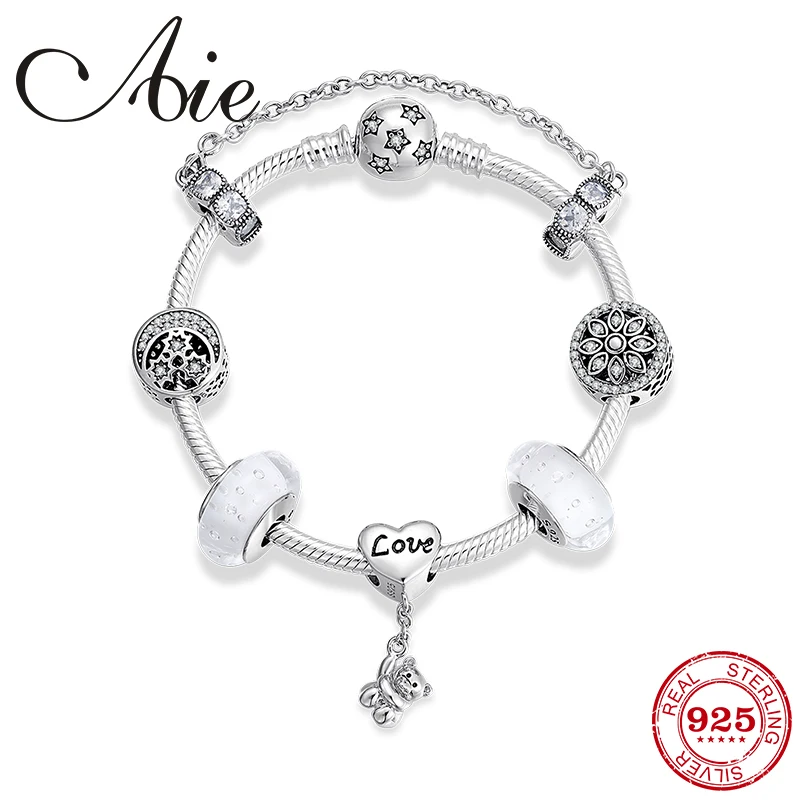 Женский браслет из серебра 925 пробы с бусинами муранского стекла | Украшения и