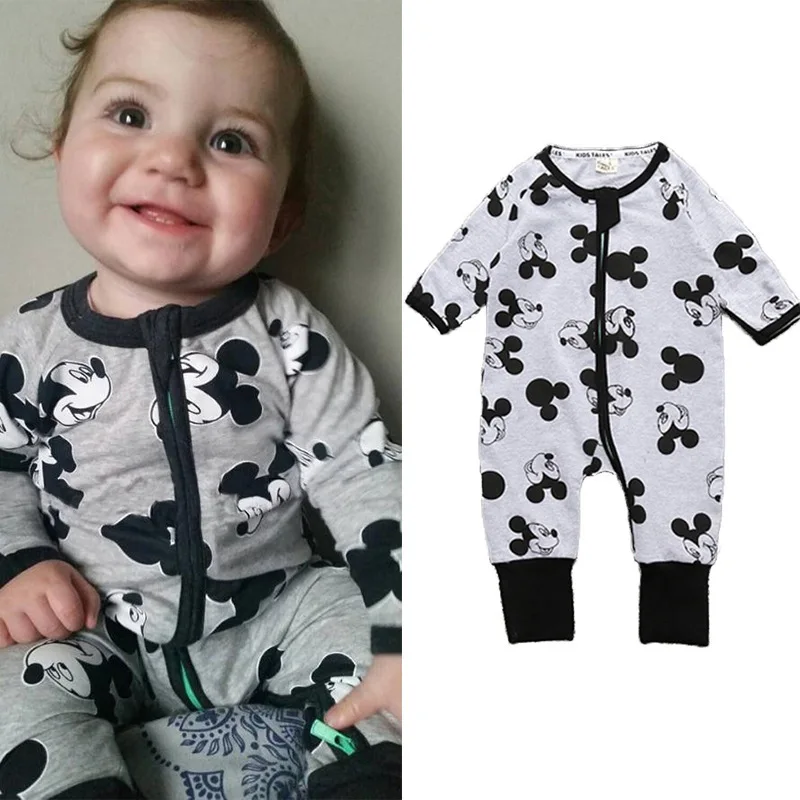 

Mickey Baby Boy Clothing Minnie Infant Jumpsuit Disney Baby Girls Clothes New Fashion Outfits Boutique Kids Clothing Stores