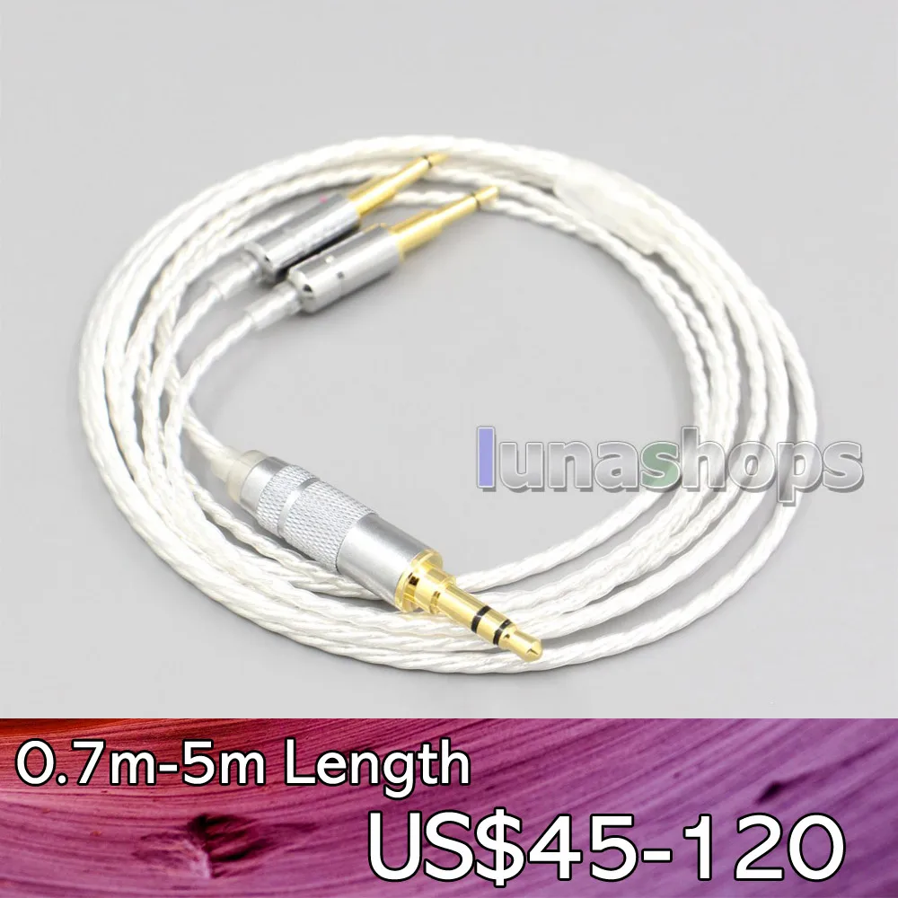 

LN006618 XLR Hi-Res Silver Plated 7N OCC Earphone Cable For Abyss Diana Acoustic Research AR-H1 Advanced Alpha GT-R Zenith PMx2