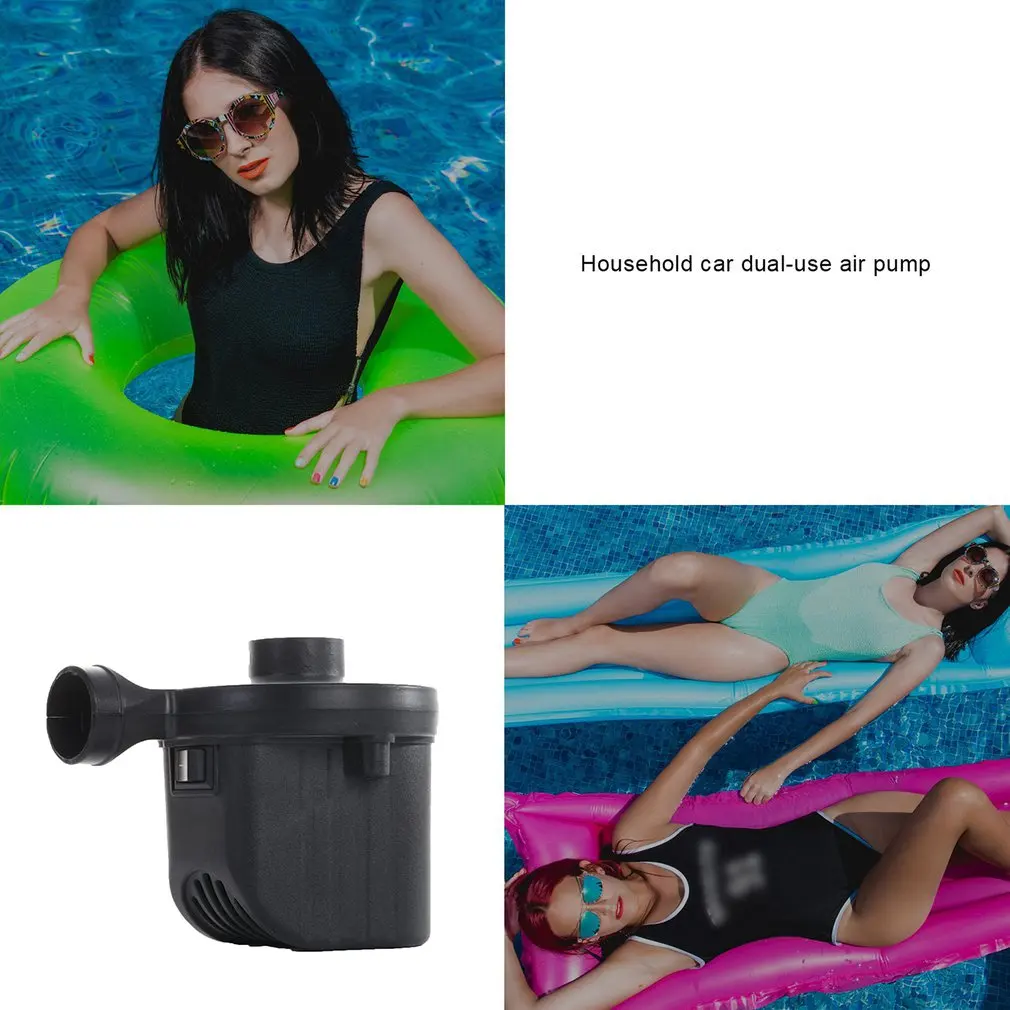 

Electric Air Pump Potable Inflatable Compressor 5000mpa/0.8psi For Mattress Swimming Pool Fast Air Filling Inflator with 3Nozzle