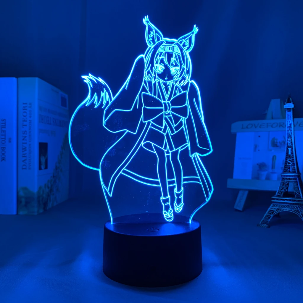 Светодиодный ночник с аниме No Game Life Izuna Hatsuse для спальни декоративный светильник