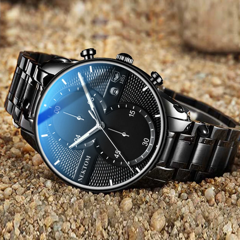 

Fashion Quartz Watch Men Brand Business Wristwatch Classic Casual Stainless Steel Sports Waterproof Clock Relogio Masculino
