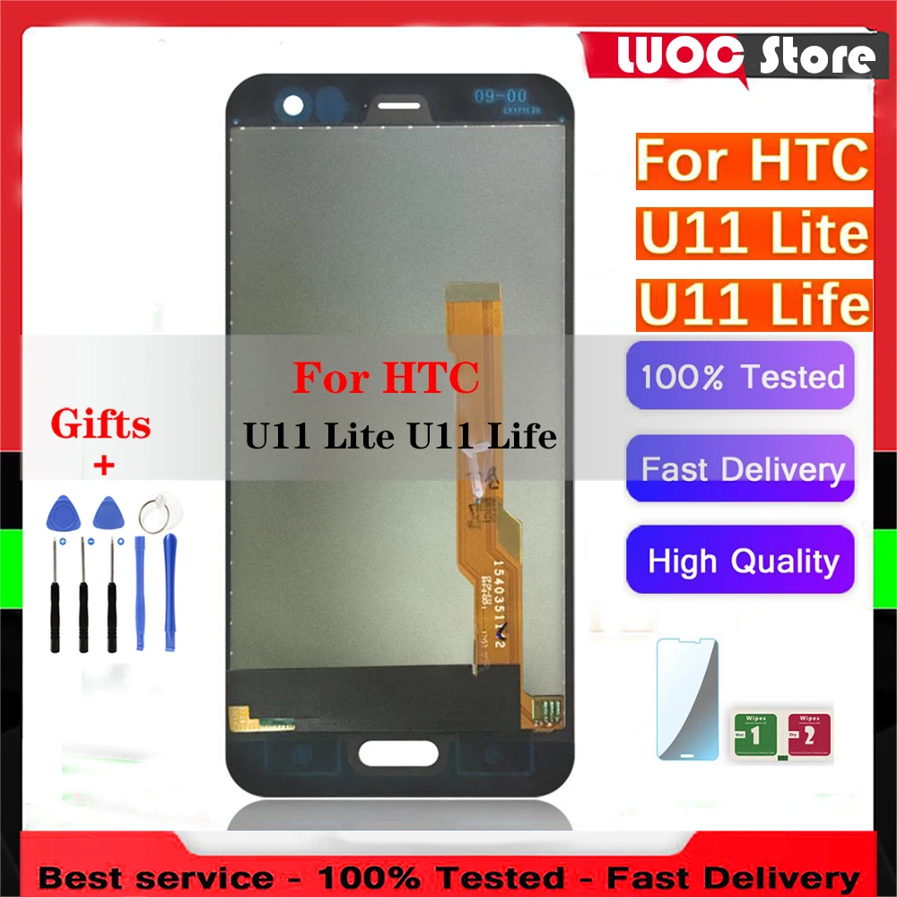 

5.2'' Super LCD Display For HTC U11 Lite U11 Life Touch Screen Panel Digitizer Sensor Assembly Replacement For HTC U11 Life/Lite