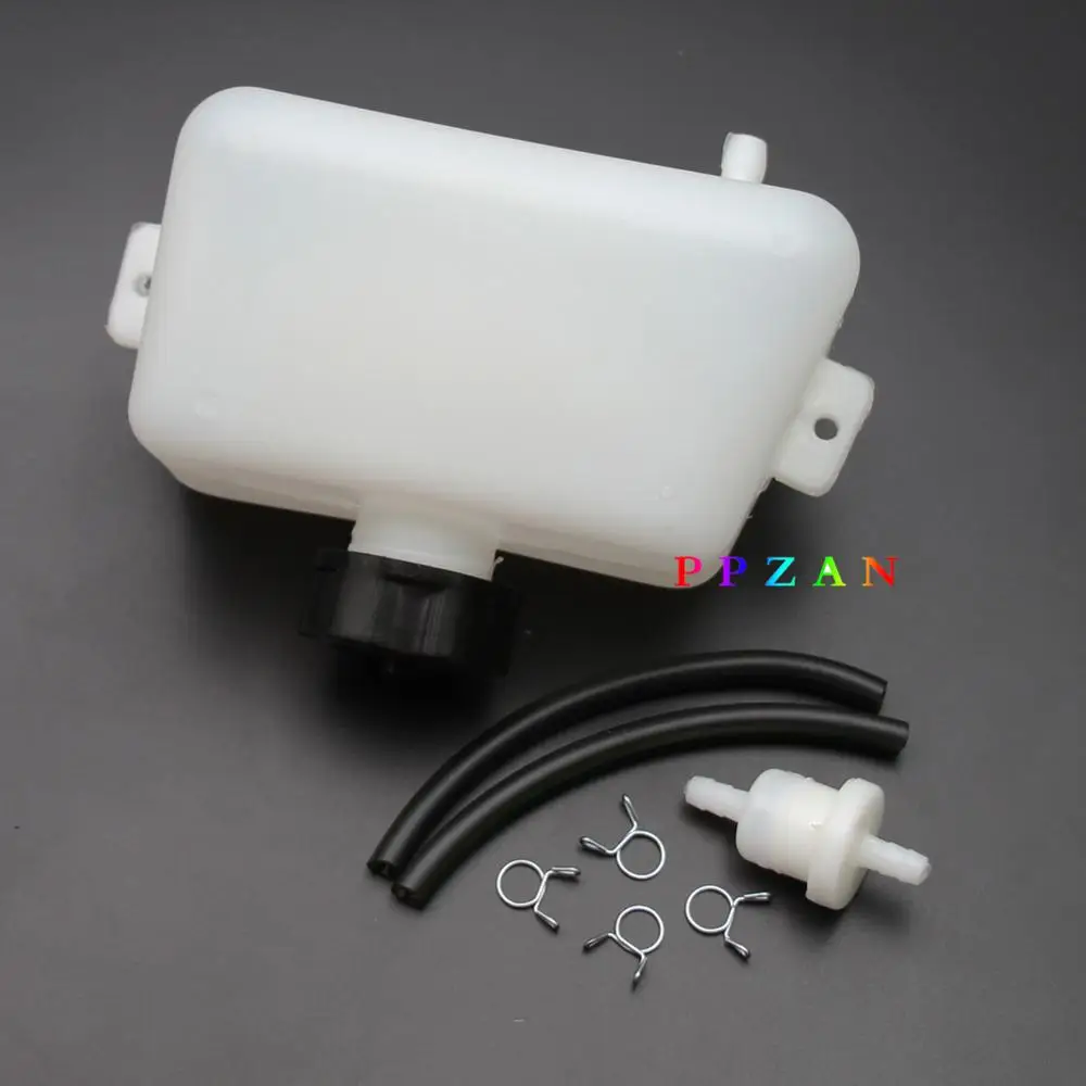 Газ бензин топливный бак пластиковый масляный фильтр шланг для 2 х тактный 43cc 47cc