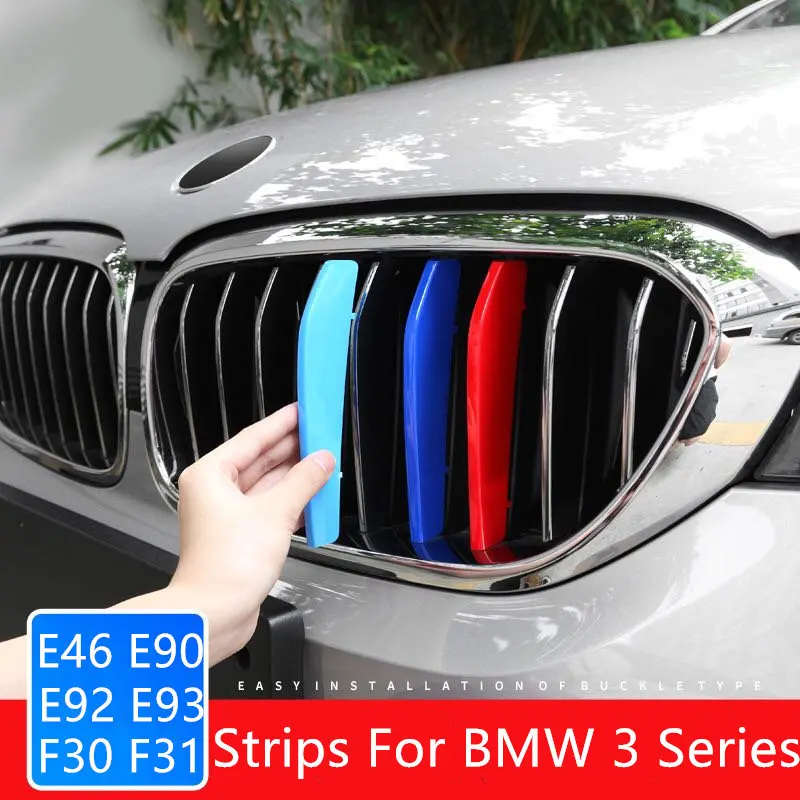 Хороший гриль М производительность полоски для BMW 3 серии E46 E90 E91 E92 E93 F30 F31 F34