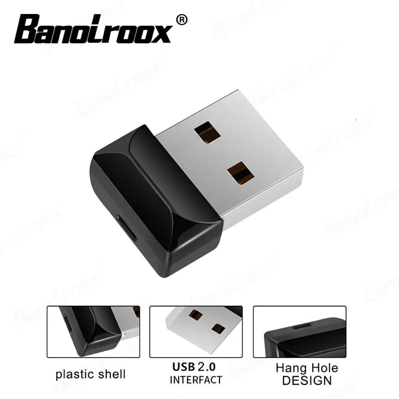 

Banolroox мини-флешка USB 2,0 32 Гб 64 Гб 128 ГБ usb-флеш-накопитель 8 ГБ 16 ГБ
