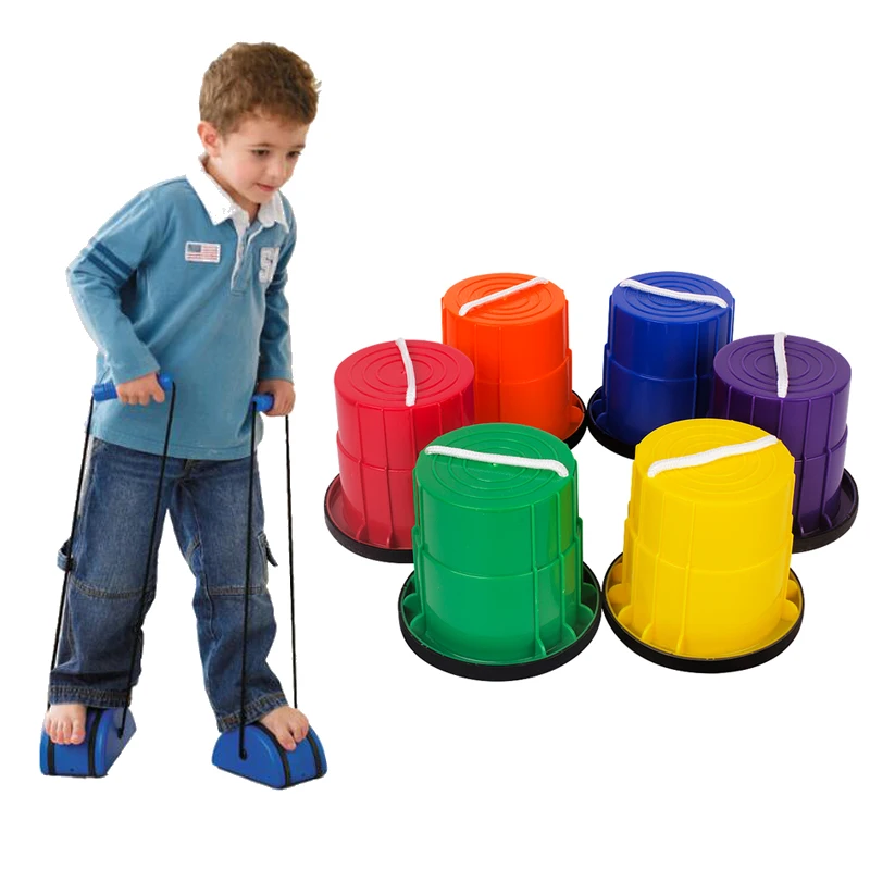 Сваи Balance Toy Stepping Stones Детские Открытый Игрушки развлечения Детский сад Fun