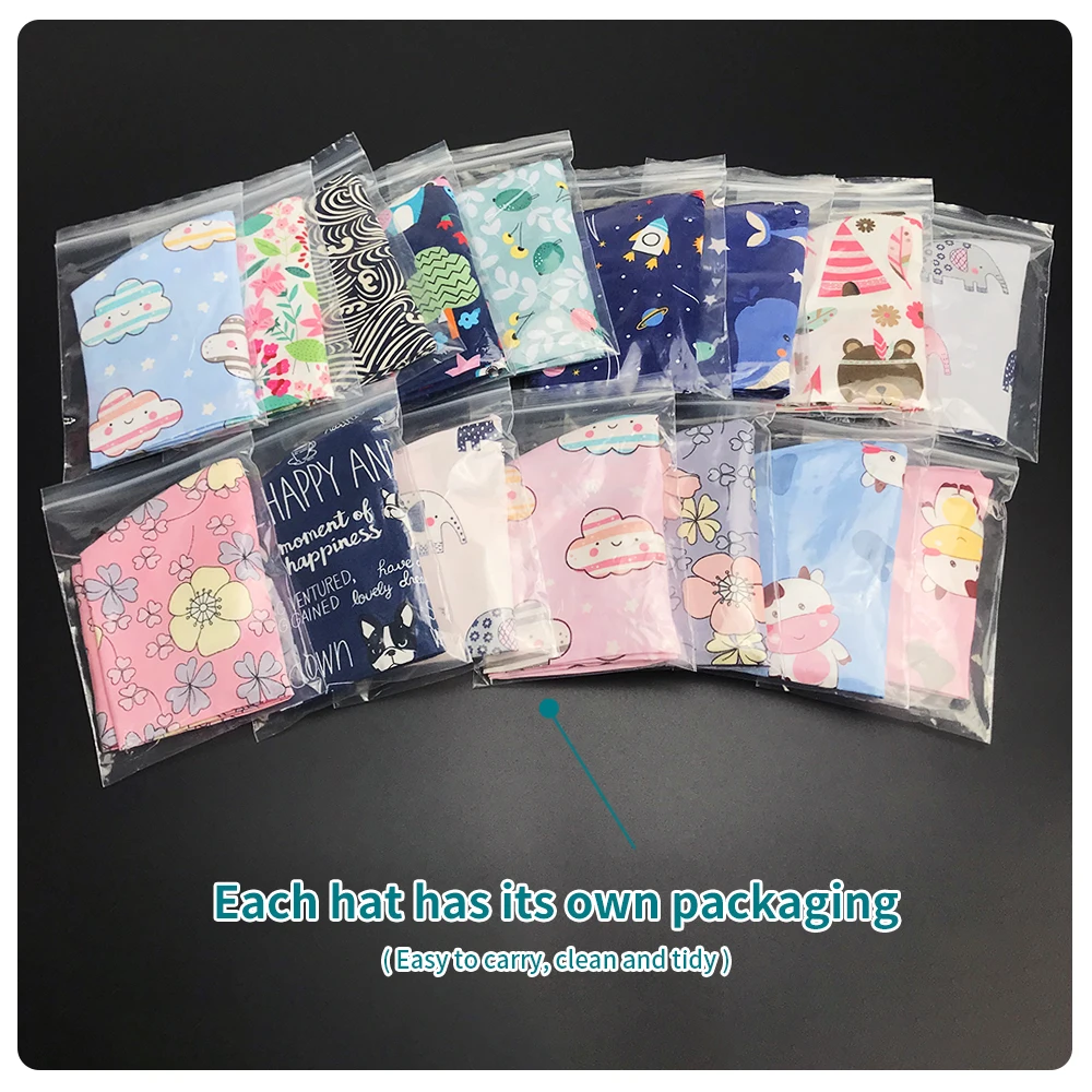 

High Quality cartoon printing design cotton plain Breathable scrubs cap Doctor Nurse Working Surgical Hat Cap With Sweatband