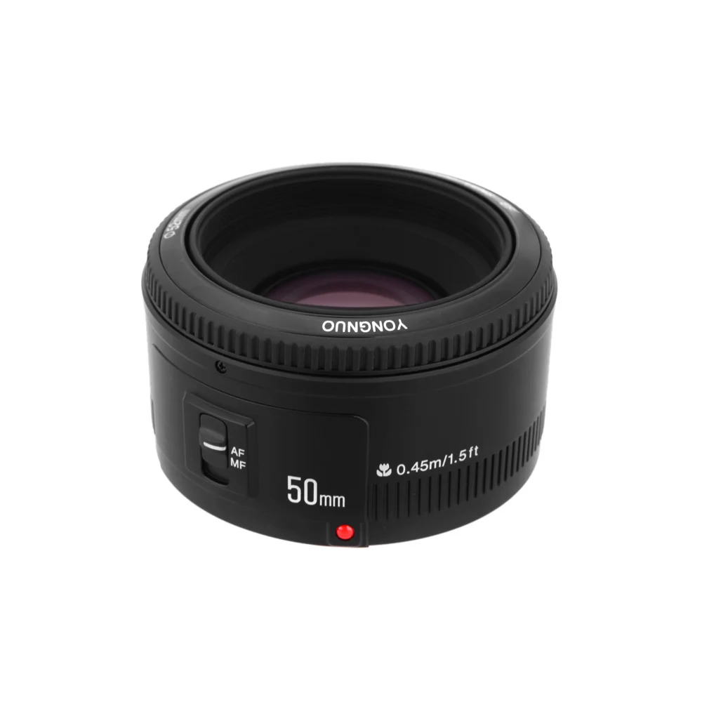 Объектив YONGNUO YN50mm f1.8 YN EF 50 мм f/1,8 AF объектив YN50 апертура Автофокус Объектив для Canon EOS 60D 70D 5D2 5D3 600d DSLR камеры