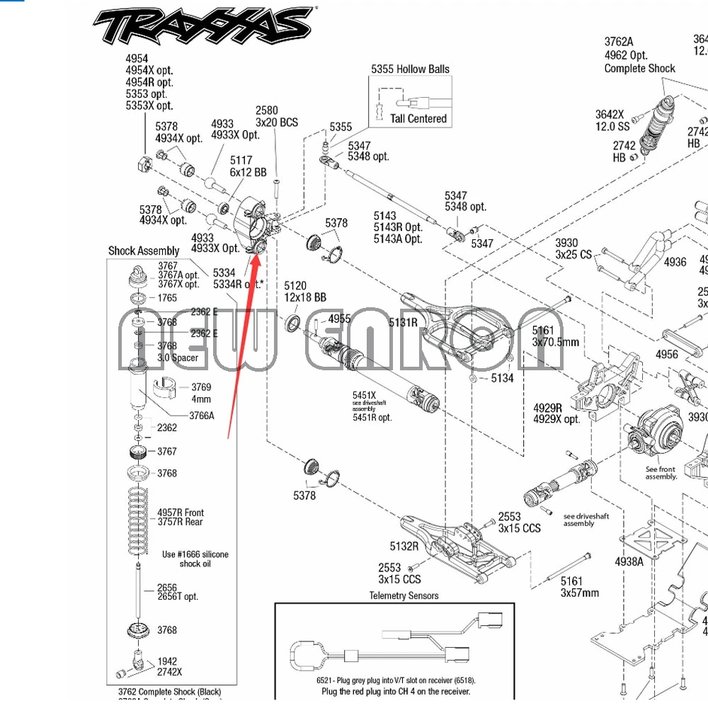 Новый ENRON #5334 2 шт. Алюминий блок рулевого управления костяшки руки для RC Traxxas 1/10 Revo