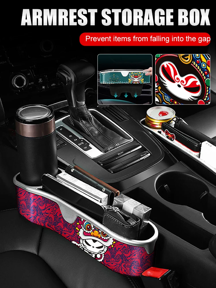 

Car Seat Organizer Crevice Storage Box Universal Organizer Gap Slit Filler Holder For Wallet Phone Slit Pocket Auto Accessories