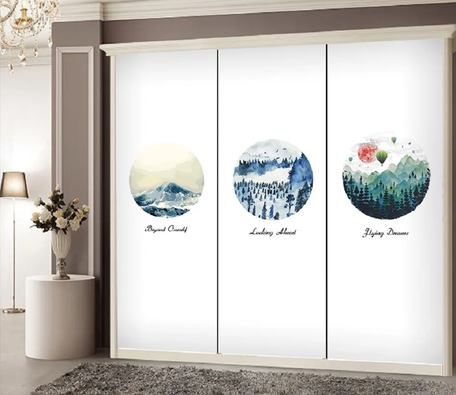 Статическая липкая стеклянная пленка индивидуального размера декоративная