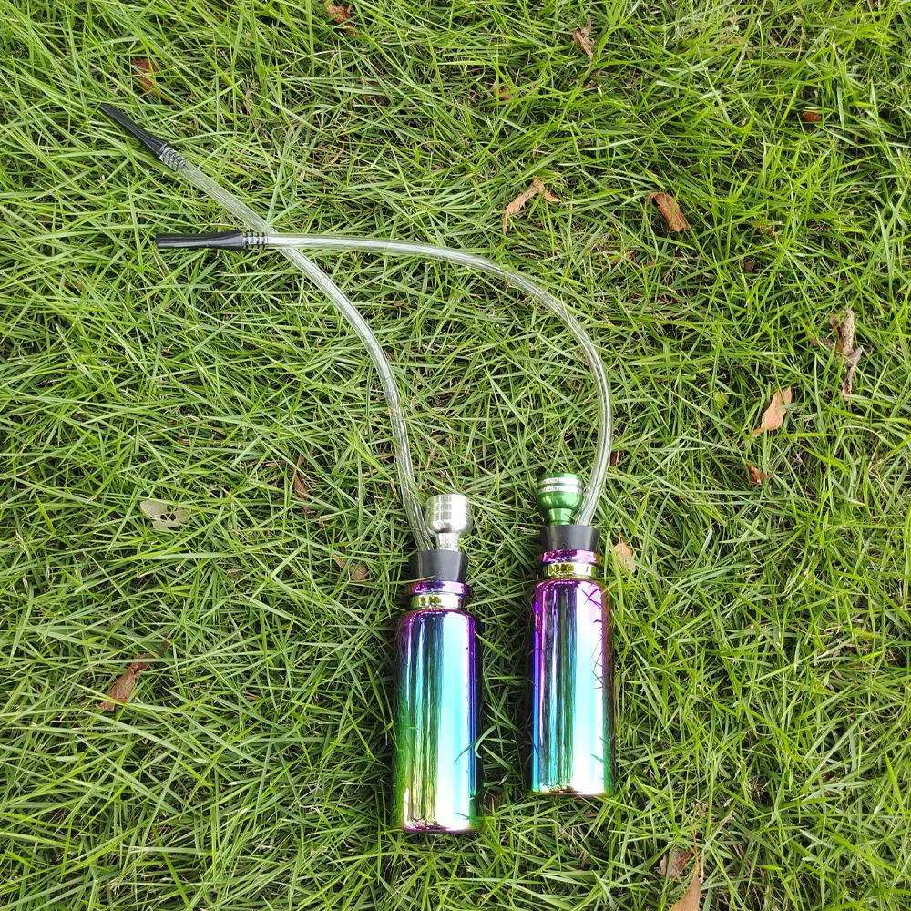 Курительная трубка из горшкового стекла Радужная алюминиевая водопроводная