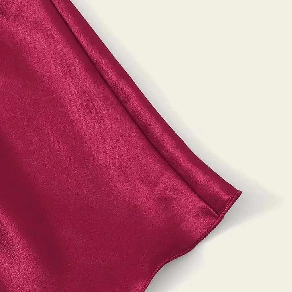 

Sexy Camisole Pajamas Set Women Sleepwear Pajama Shorts V-Neck Satin Silk Lingerie Femme Sleep Tops Nightwear y