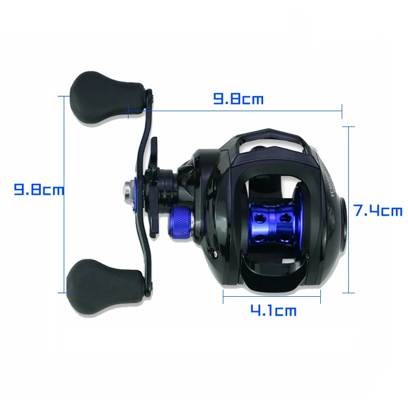 

Baitcasting Fishing Reel 8.1:1 High Speed 18+1BB Fishing Wheel Max Drag Power 18LB For Bass Carp Fishing Accessories