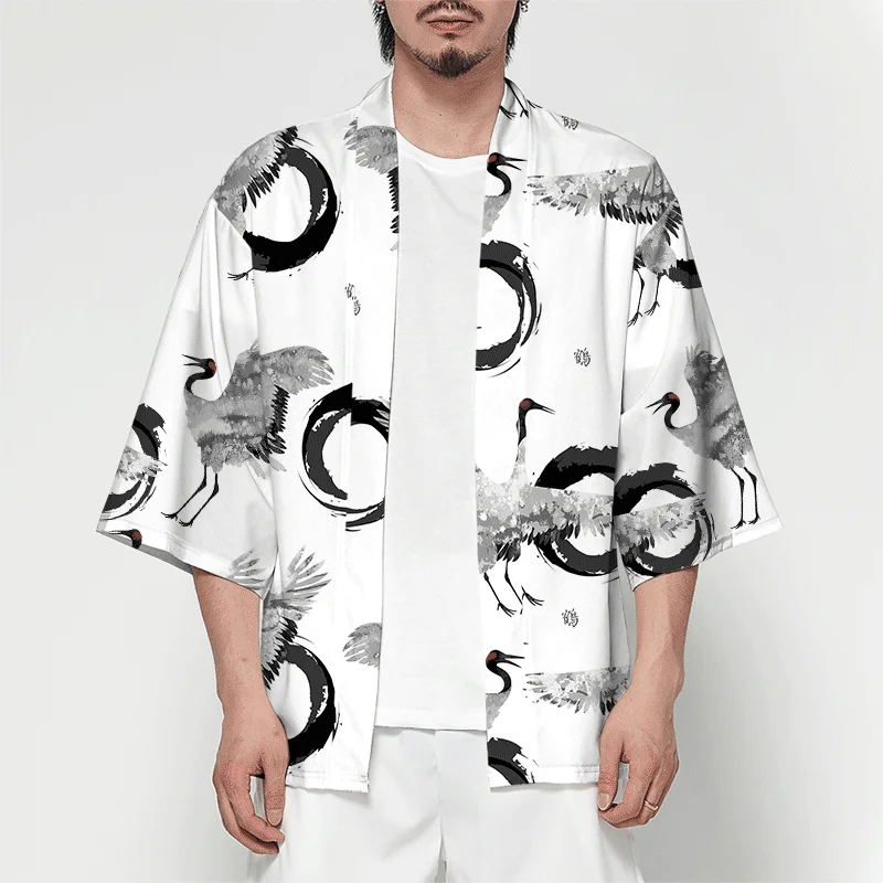 Кимоно в японском стиле для мужчин и женщин традиционная винтажная юката одежда