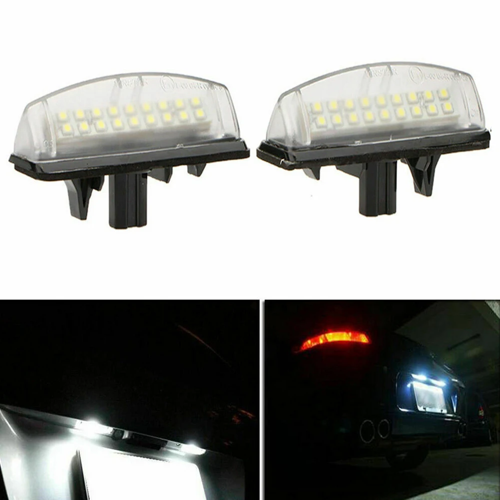 2 шт. Светодиодные Автомобильные номерные знаки для Toyota Camry Aurion Ipsum Picnic Prius Belta Sienta Авто белые номерные знаки