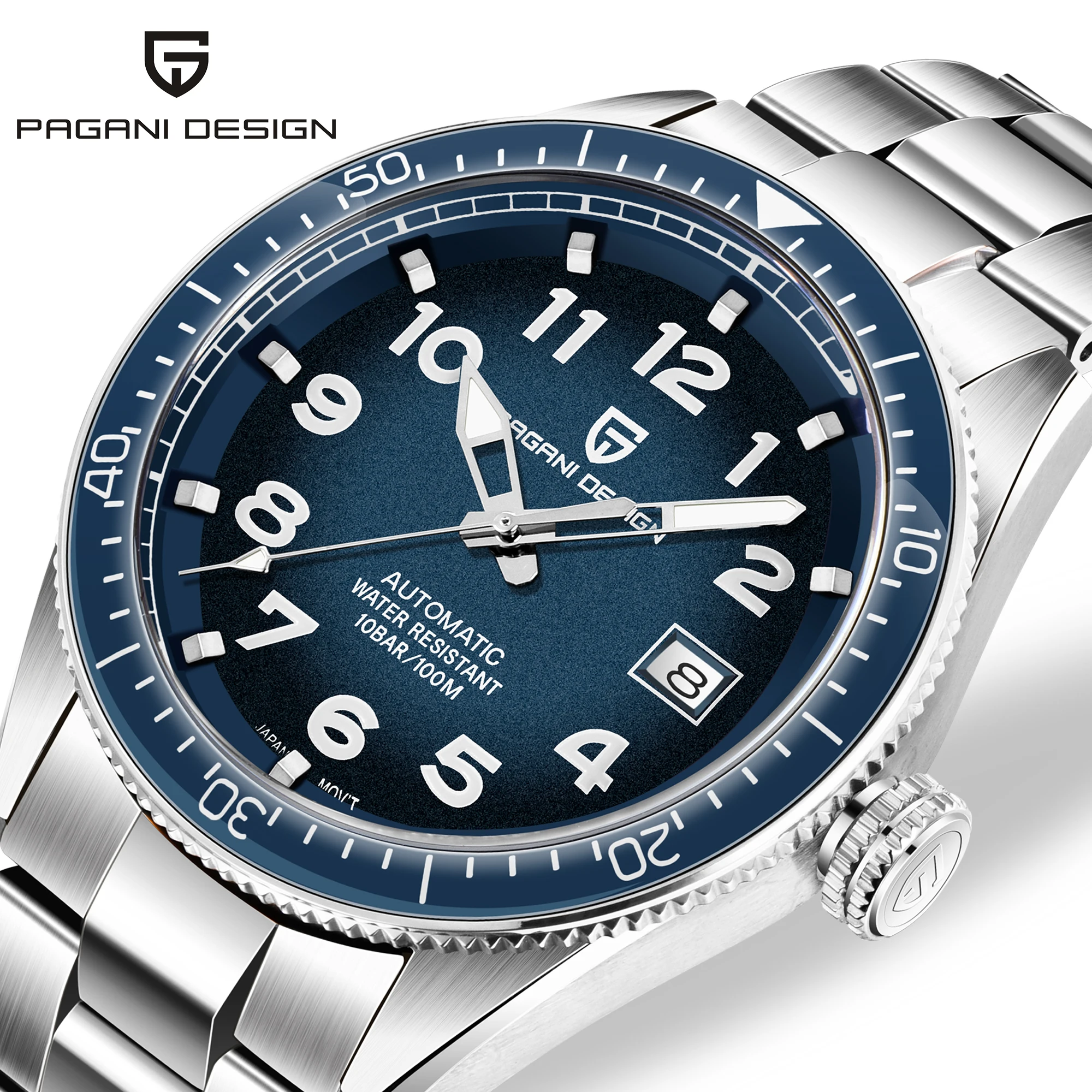 Часы наручные PAGANI Мужские автоматические дизайнерские брендовые механические